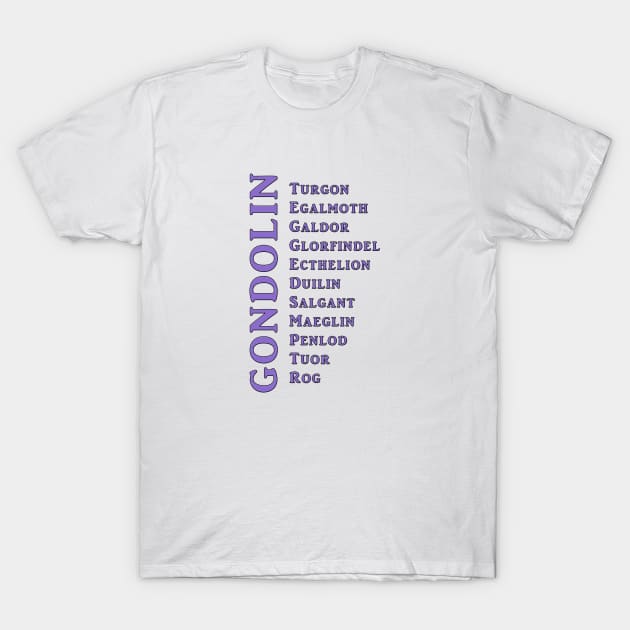 Lords of Gondolin T-Shirt by silmarillionshirts